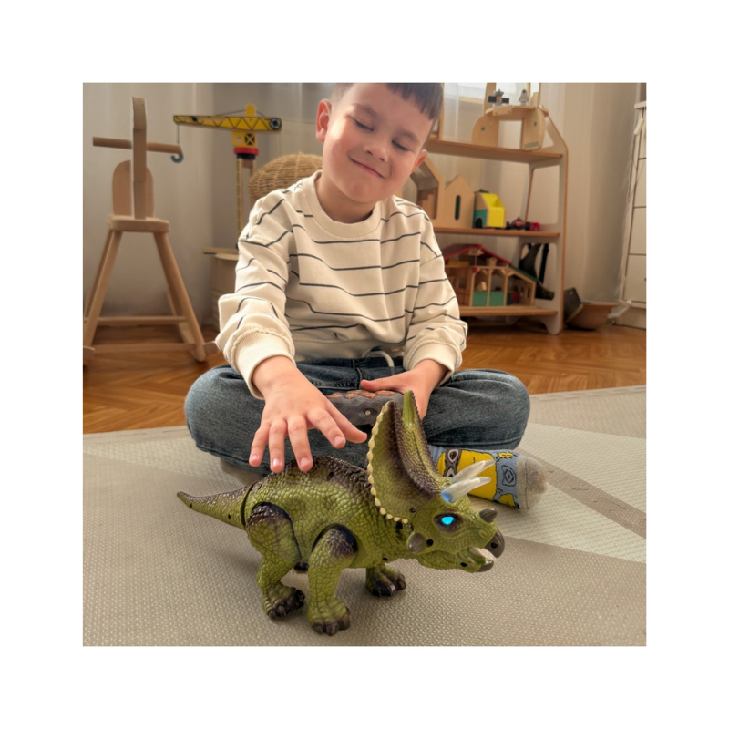 WOOPIE Fjernstyret RC Triceratops Dinosaur Robot