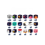 WOOPIE Magnetiske Byggeklodser m/ 74 Dele - Rumtema med Raket & UFO