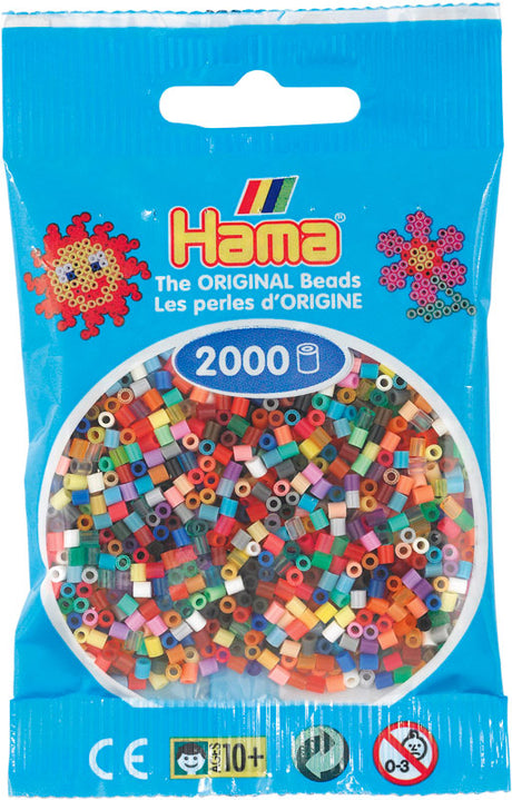 Hama mini perler 501-00 2000 stk. miniperle mix