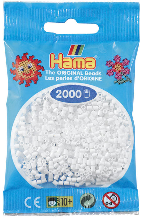 Hama mini perler 501-01 2000 stk. hvid