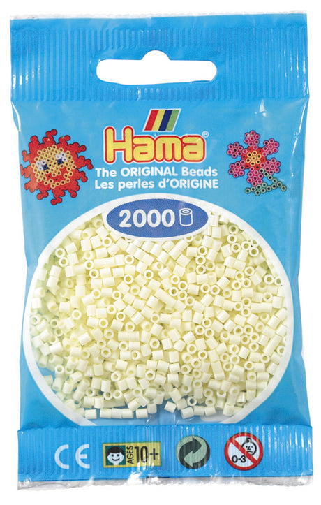 Hama mini perler 501-02 2000 stk. creme