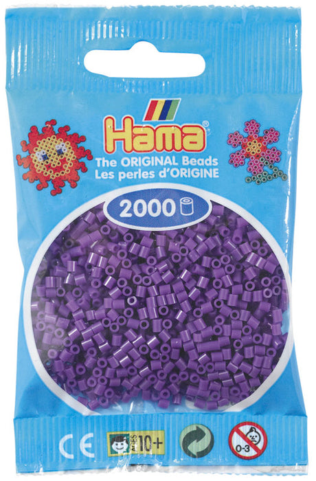 Hama mini perler 501-07 2000 stk. lilla