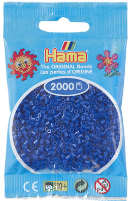 Hama mini perler 501-08 2000 stk. blå