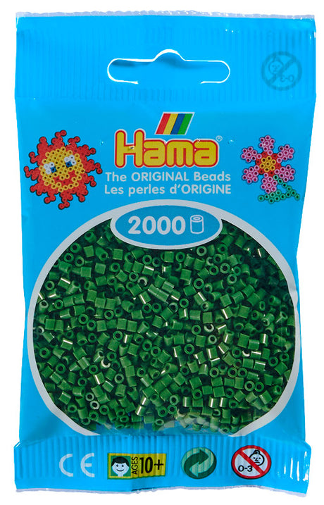 Hama mini perler 501-102 2000 stk - skovgrøn
