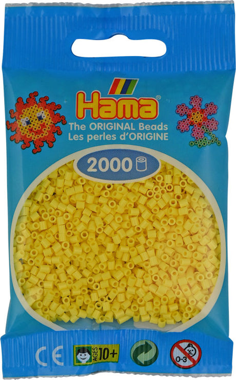 Hama mini perler 501-103 2000 stk - Lysegul