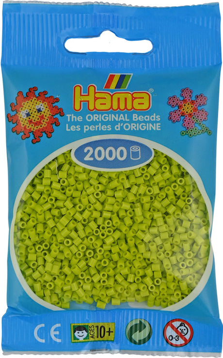Hama mini perler 501-104 2000 stk - Lime