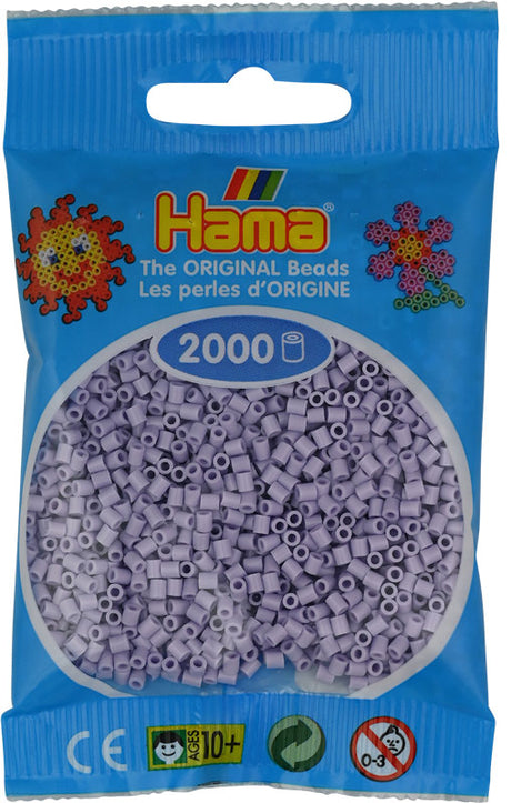 Hama mini perler 501-106 2000 stk - Lys lavendel