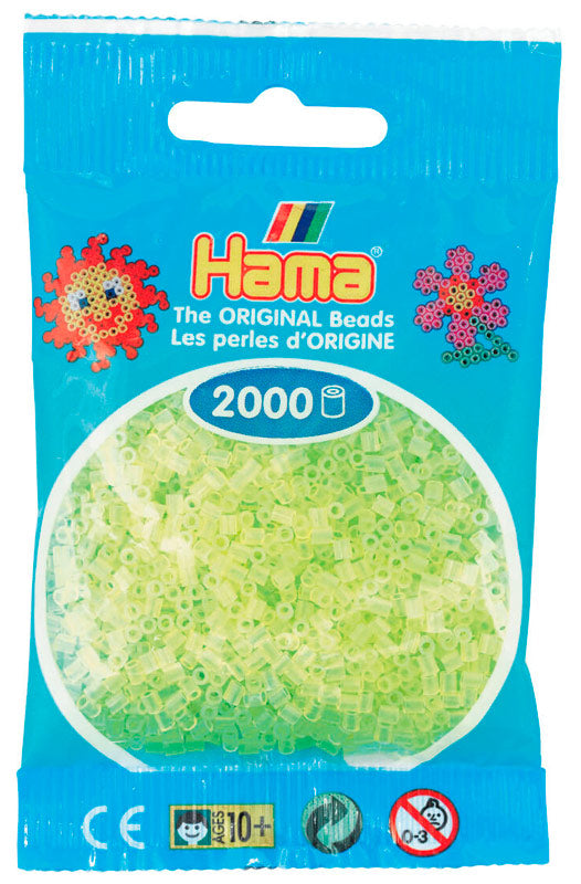 Hama mini perler 501-34 2000 stk. neon gul