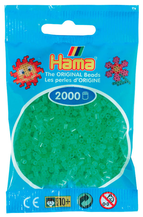 Hama mini perler 501-37 2000 stk. neon grøn