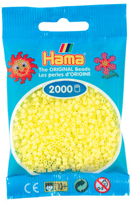 Hama mini perler 501-43 2000 stk. pastel gul
