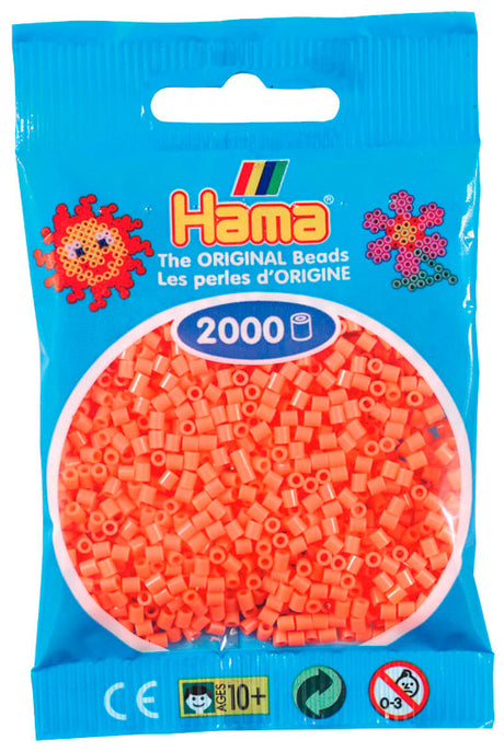 Hama mini perler 501-44 2000 stk. pastel rød