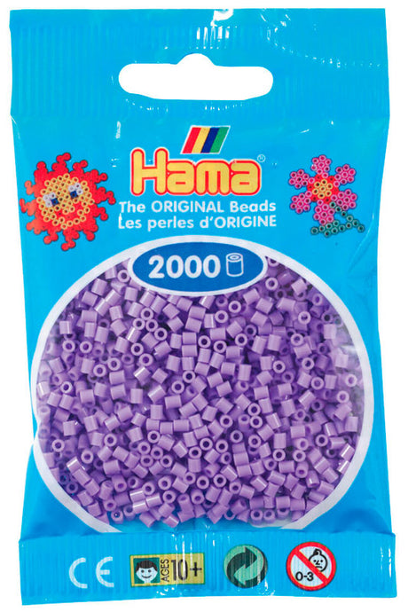 Hama mini perler 501-45 2000 stk. pastel lilla