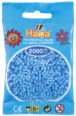 Hama mini perler 501-46 2000 stk. pastel blå