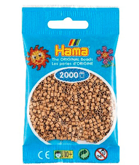 Hama mini perler 501-75 2000 stk. lys nougat