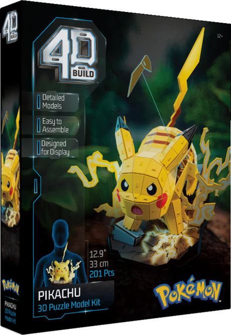 Pokémon 4D Build Pikachu, 3D Puslespil & Byggesæt - 201 dele