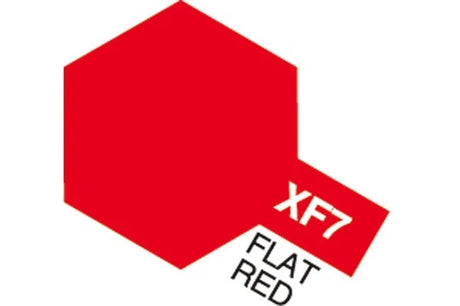 Tamiya Acrylic Mini XF-7 Flat Red (Mat rød)