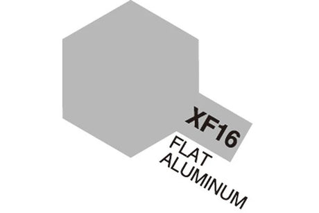 Tamiya Acrylic Mini XF-16 Flat Aluminum (Mat aluminium)