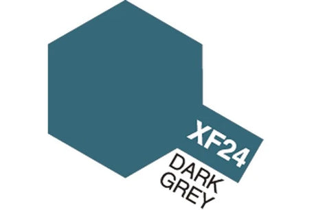 Tamiya Acrylic Mini XF-24 Dark Grey (Mat mørkegrå)
