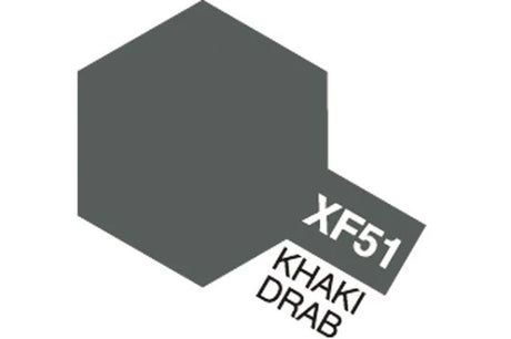 Tamiya Acrylic Mini XF-51 Khaki Drab (Mat khaki-brun)