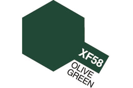 Tamiya Acrylic Mini XF-58 Olive Green (Mat olivengrøn)