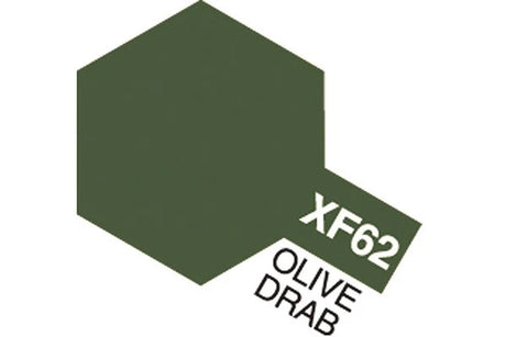Tamiya Acrylic Mini XF-62 Olive Drab (Mat olivengrøn)