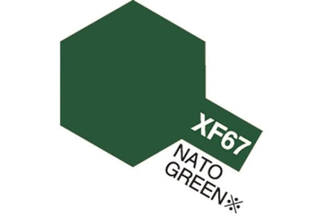 Tamiya Acrylic Mini XF-67 NATO Green (Mat NATO-grøn)