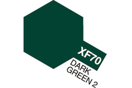 Tamiya Acrylic Mini XF-70 Dark Green 2 (Halvblank mørkegrøn)