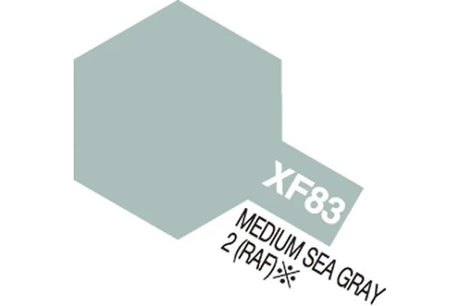 Tamiya Acrylic Mini XF-83 Medium Sea Grey 2 RAF (Halvblank mellemgrå)