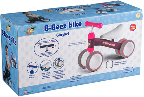 B Beez gåcykel i lyserød metal