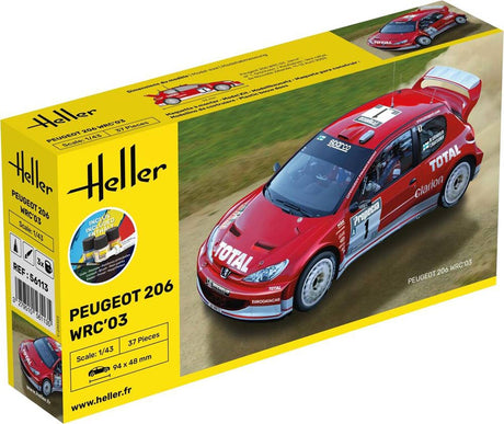 Heller Peugeot 206 WRC 03 start kit - 1:43
