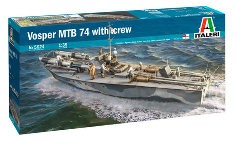 Italeri 1:35 Vosper MTB 74 med mandskab - Modelskib
