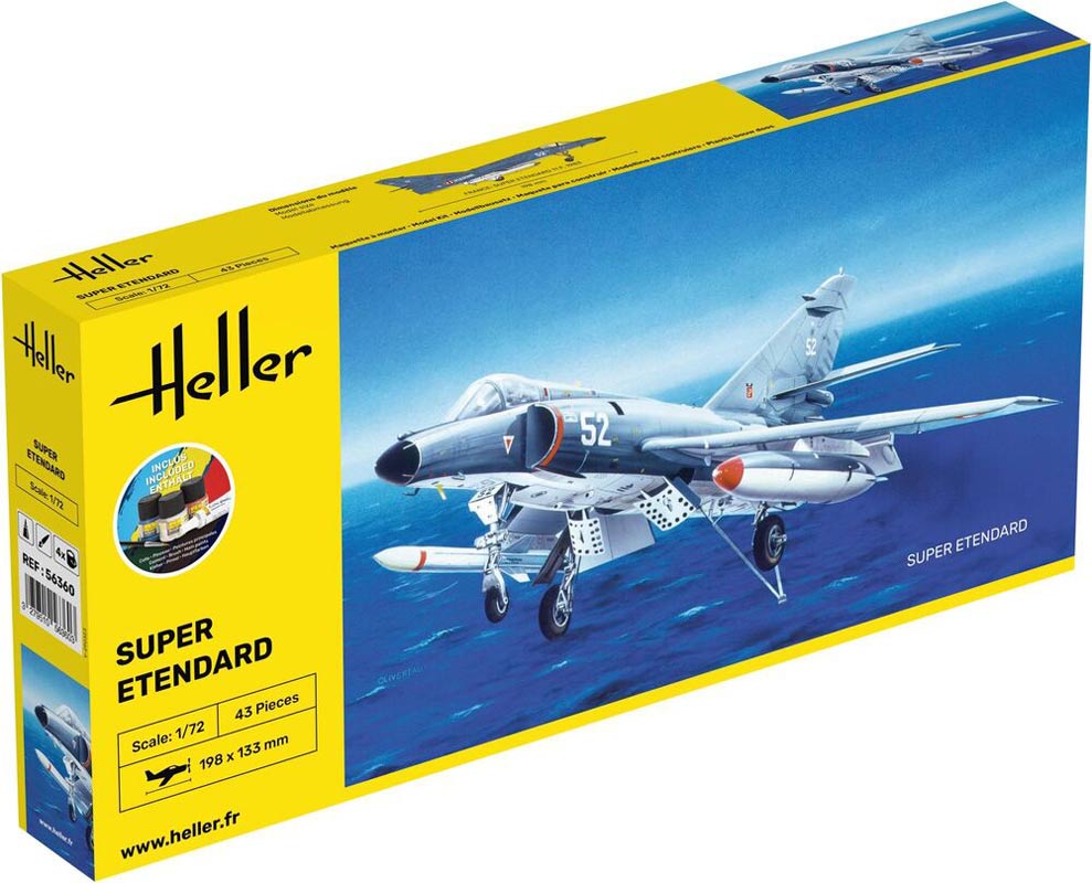 Heller Super Etendard jagerfly start kit - 1:72