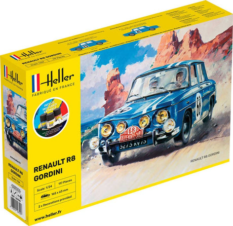 Heller Renault R8 Gordini modelbil start kit - 1:24