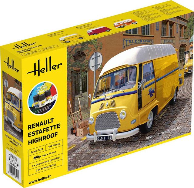 Heller Renault Estafette Highroof start kit - 1:24