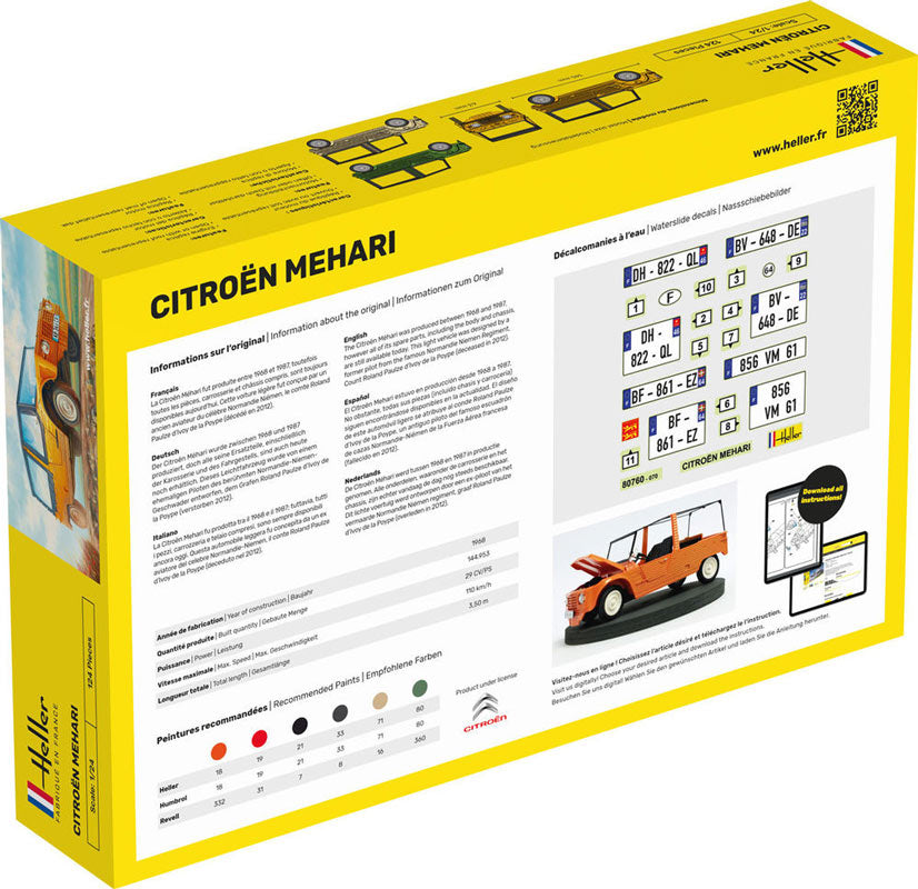 Heller Citroën Mehari 1968 1:24 - start kit