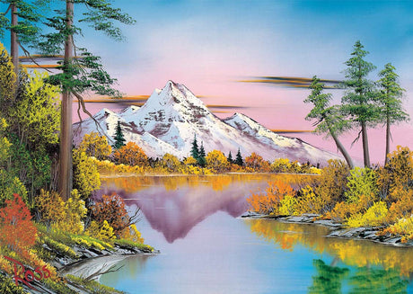 Puslespil 1000 brikker - Bob Ross landskab