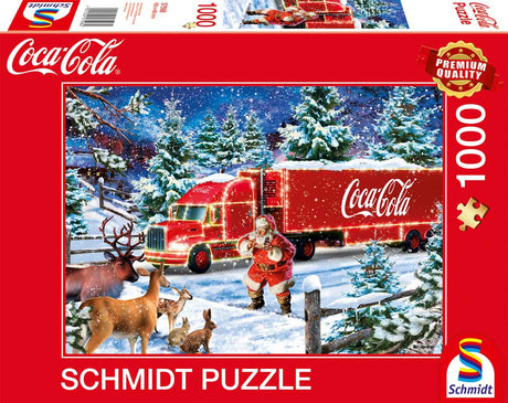 Puslespil 1000 brikker - Coca-Cola Julelastbil