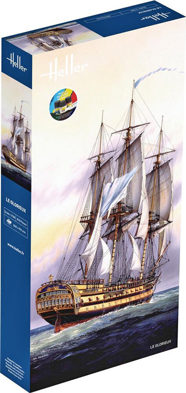 Heller Le Glorieux modelskib start kit - 1:150