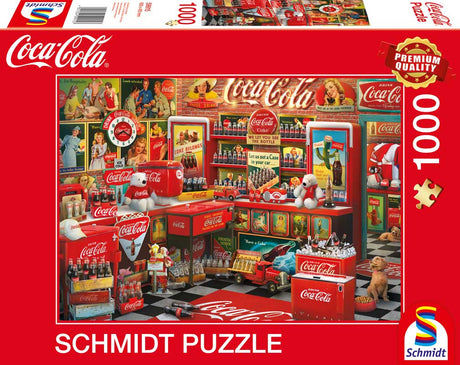Puslespil 1000 brikker - Coca-Cola Nostalgi butik