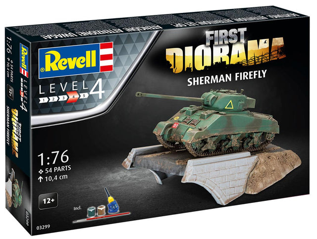 Revell First Diorama Set - Sherman Firefly modelkampvogn