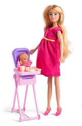 Judith gravid med baby og tilbehør - assorterede farver