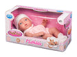 My Baby Love Mathilde dukke 30 cm – lyserød prikket kjole & hue