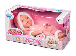 My Baby Love Mathilde dukke 30 cm – lyserød heldragt med hætte