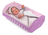My Baby Love Mathilde dukke 30 cm – hvid dragt & tæppe