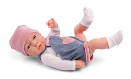 My Baby Love Liva dukke 41 cm – blå kjole & rosa hue