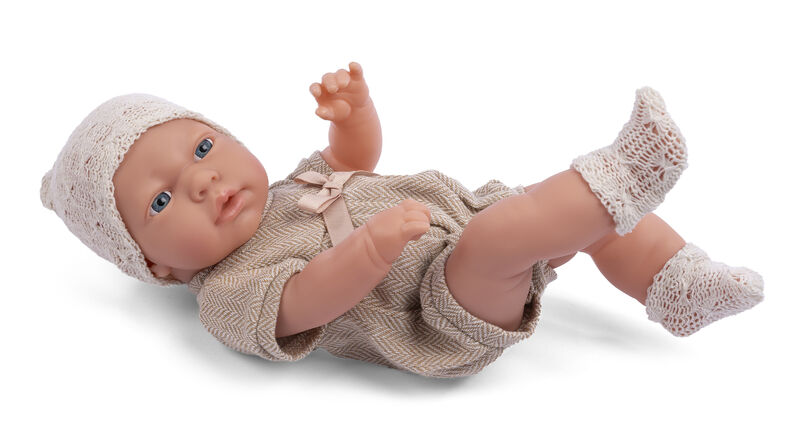 My Baby Love Liva dukke 41 cm – beige sparkedragt & hue