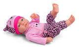 My Baby Love Liva dukke 41 cm – lyserødt sæt med leopardmønster