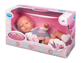 My Baby Love Liva dukke 41 cm – blå kjole & rosa hue