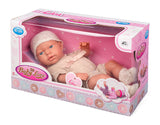 My Baby Love Liva dukke 41 cm – beige sparkedragt & hue
