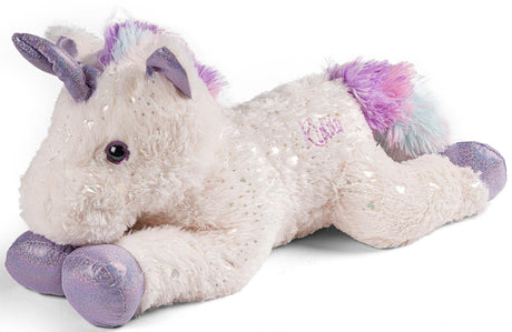 Kiddy enhjørning bamse - 53 cm hvid